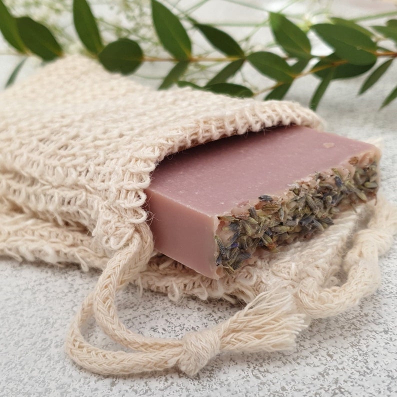Sisal Soap Saver Bag. Zero Waste Exfoliating Soap Pouch. Eco Etsy UK