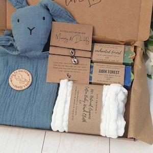 New Parents And Baby Gift Box. Baby Shower Eco Friendly Gift Set. All Natural, Sustainable, Zero Waste, Cute, Funny Gift For New Mum & Dad