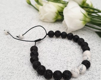 SHCHME Braccialetto Con Pietre Naturali Per Insegnante: Regalo Di Apprezzamento Con Biglietto