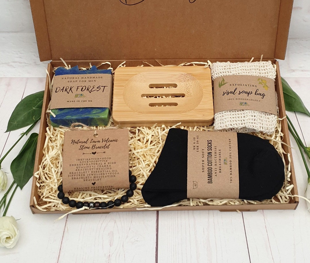 Eco Friendly Gift Box for Him. Sustainable Self Care Gift Set for Men ...