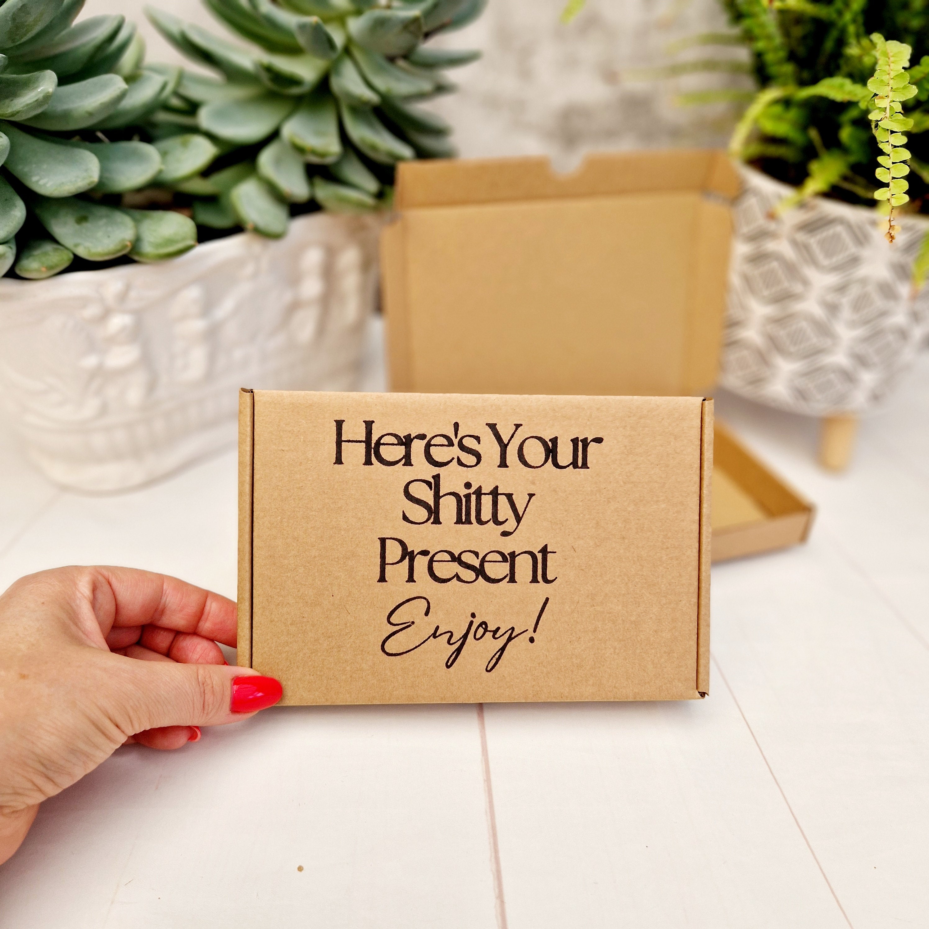Funny, Humorous Empty Kraft Gift Box Party, Office, Birthdays ...