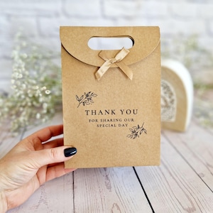 Vielen Dank für das Teilen unserer speziellen Day- Wedding Favors Bag. Elegante Handgestempelte Tasche Mit Band. Baby-Duschen, Geburtstage, Weihnachtsgeschenke