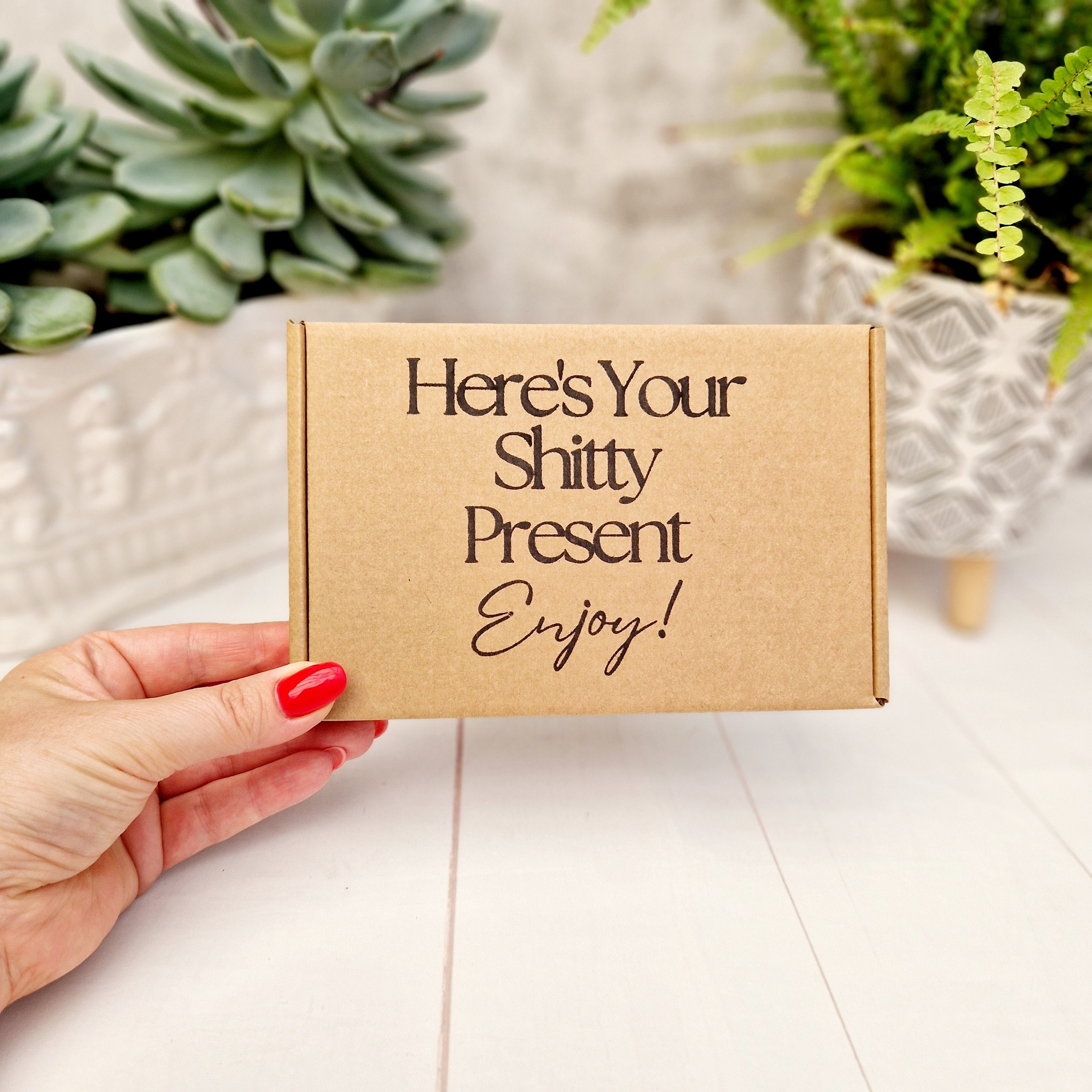 Funny, Humorous Empty Kraft Gift Box Party, Office, Birthdays ...