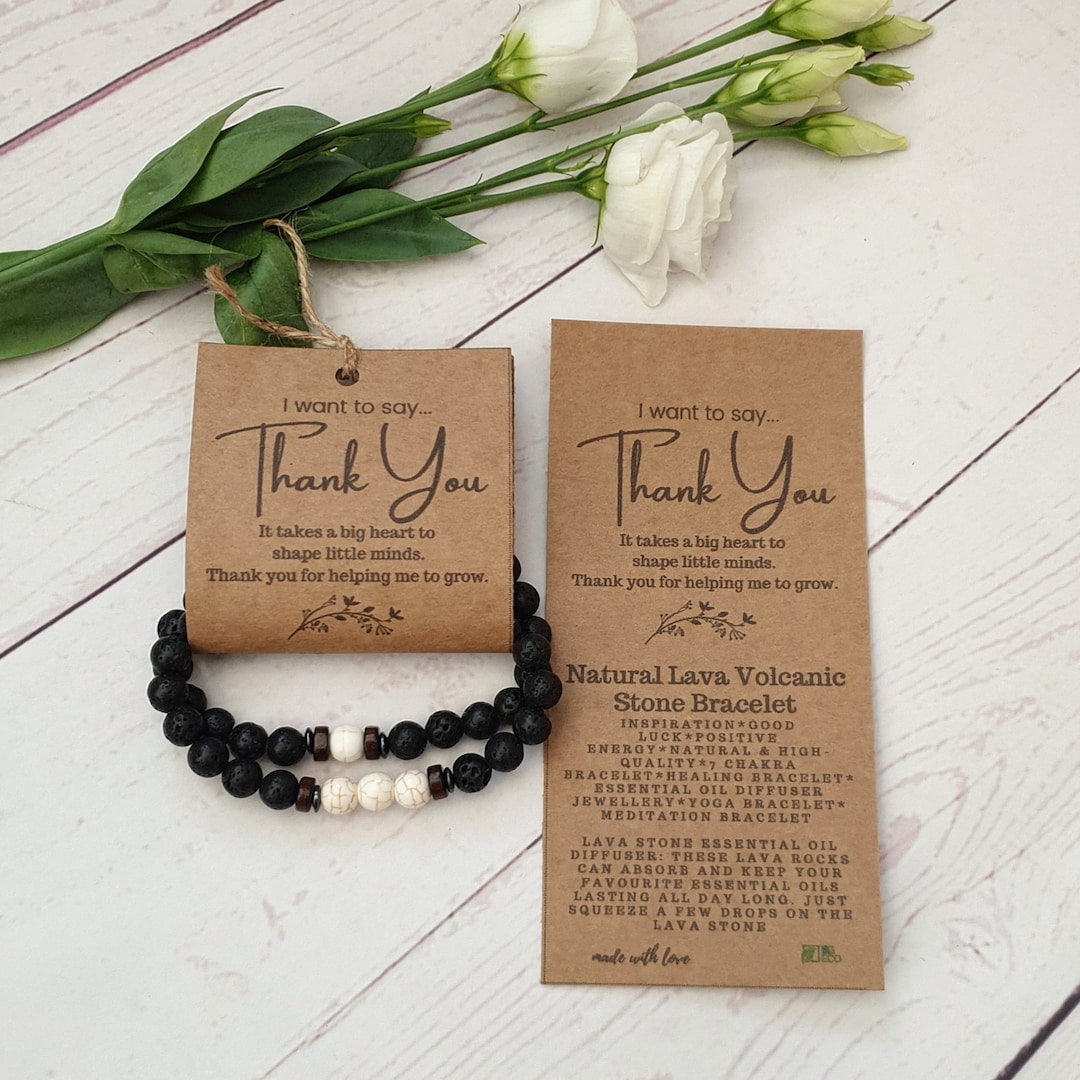 Thank You Gift for Set of Matching Natural Lava