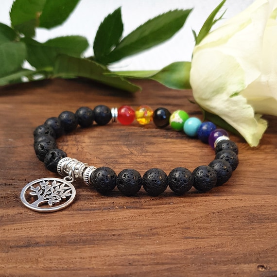 Mens 7 Chakra Lava Rock Charms Bracelets Essential Oils Diffuser Natural Stone  Beaded Chain Bangle For Womens Crafts Fashion Jewelry From Commo_dpp, $0.7  | DHgate.Com