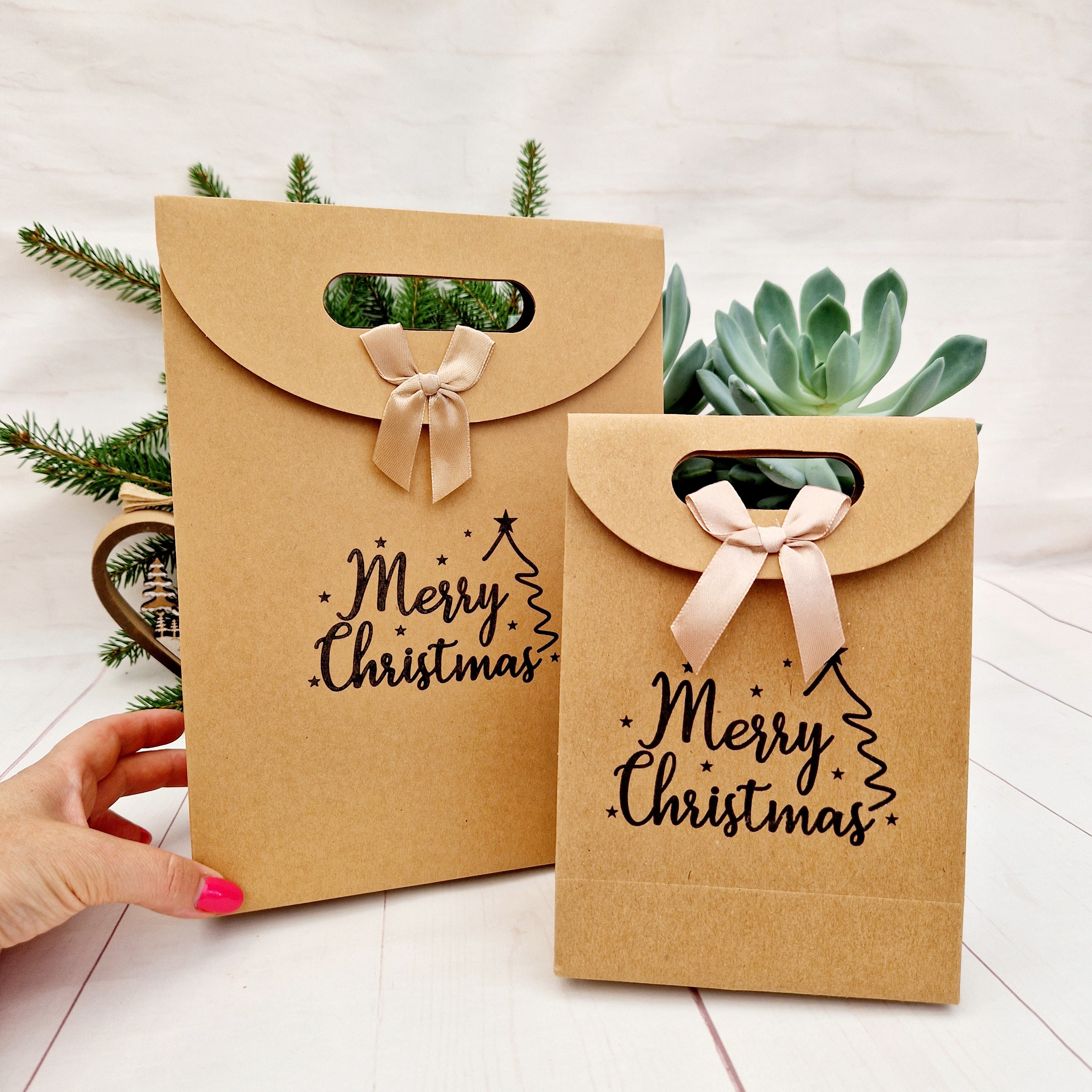 20pcs 8''x6''x3'' Kraft Paper Bags / Paper Gift Bags / Favor Bags