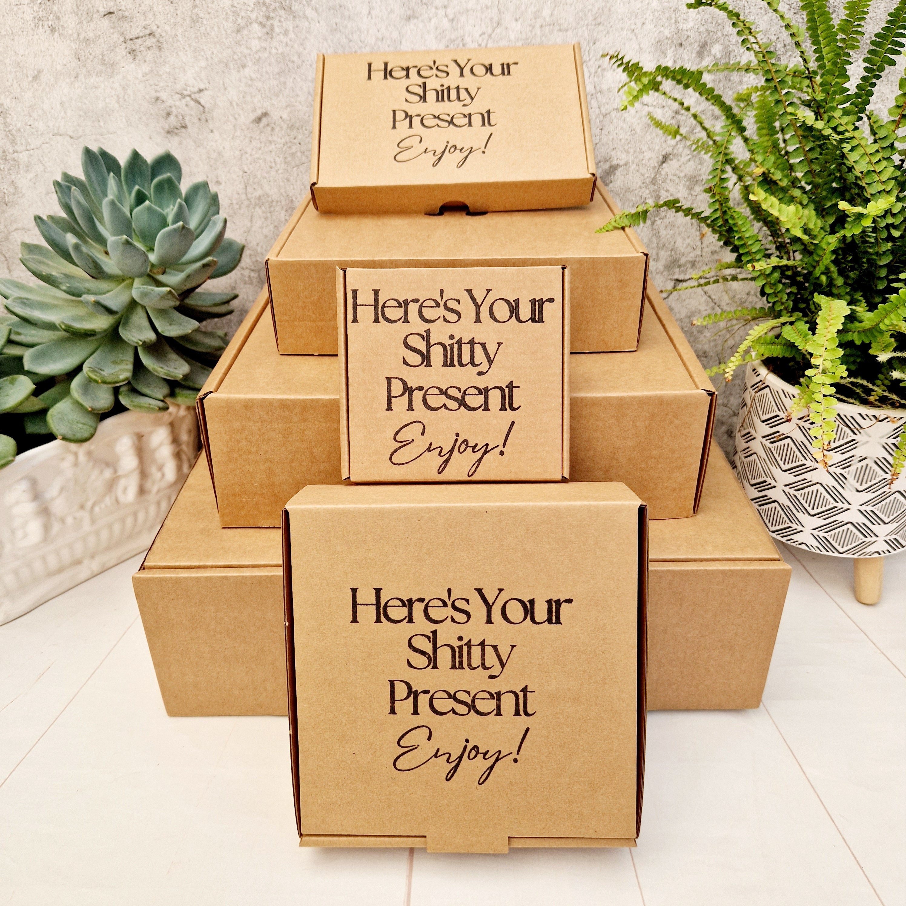Funny, Humorous Empty Kraft Gift Box Party, Office, Birthdays ...