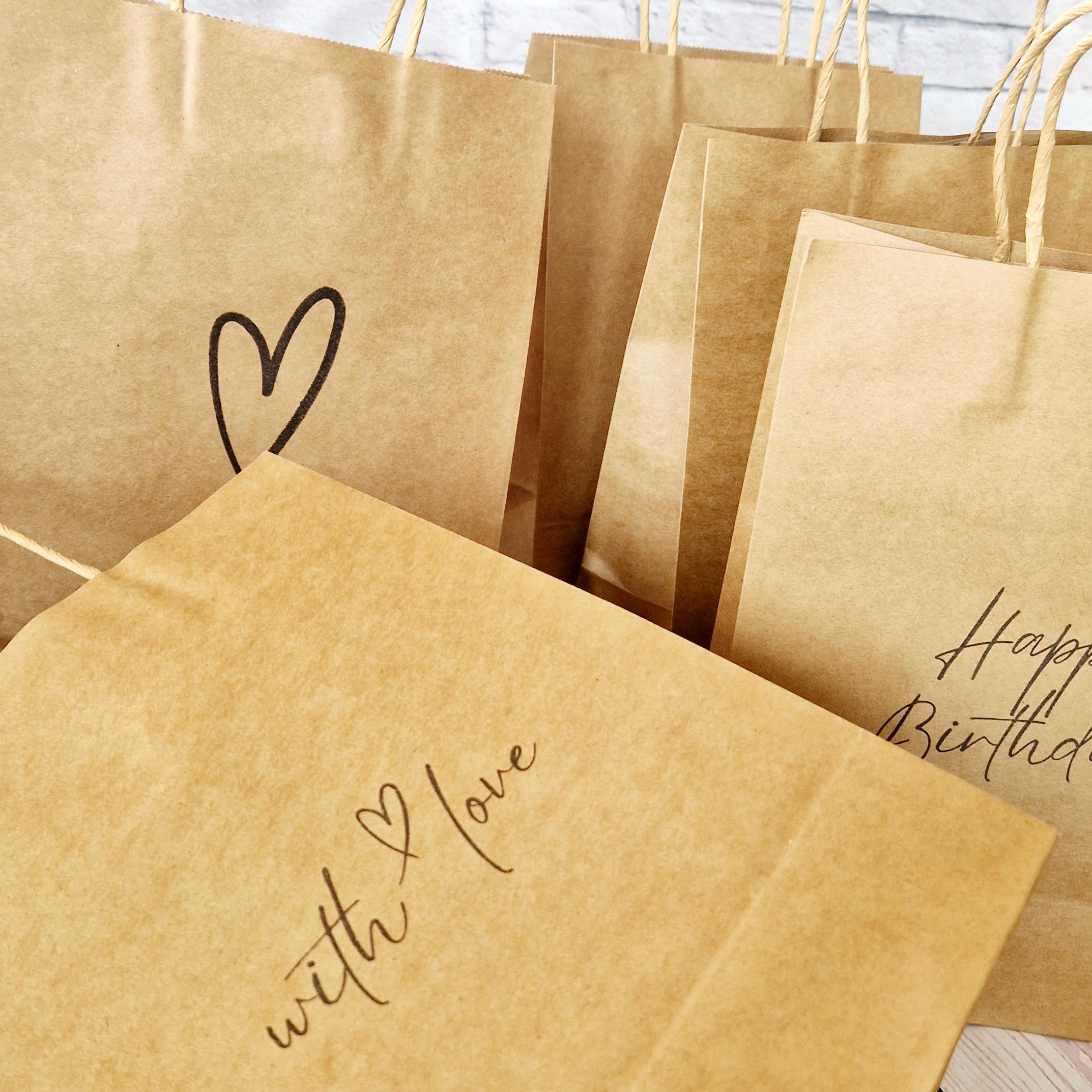 Jolly Santa & Bike Design Multipack Of 6 Large Gift Bags For Himherfriend Christmas