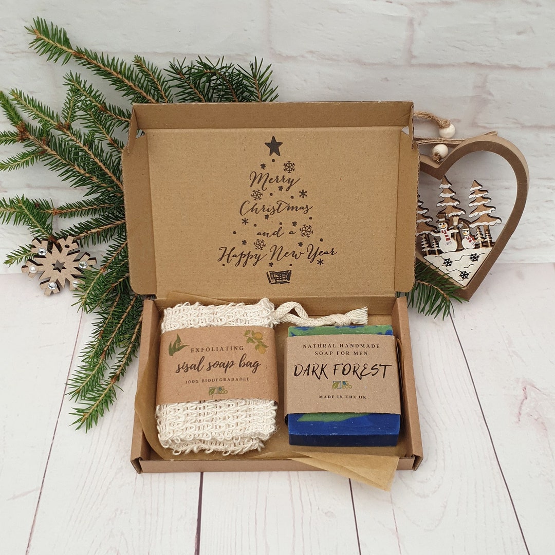 Christmas Eco Friendly Gift Set for Him: Handmade Soap / Shaving Bar
