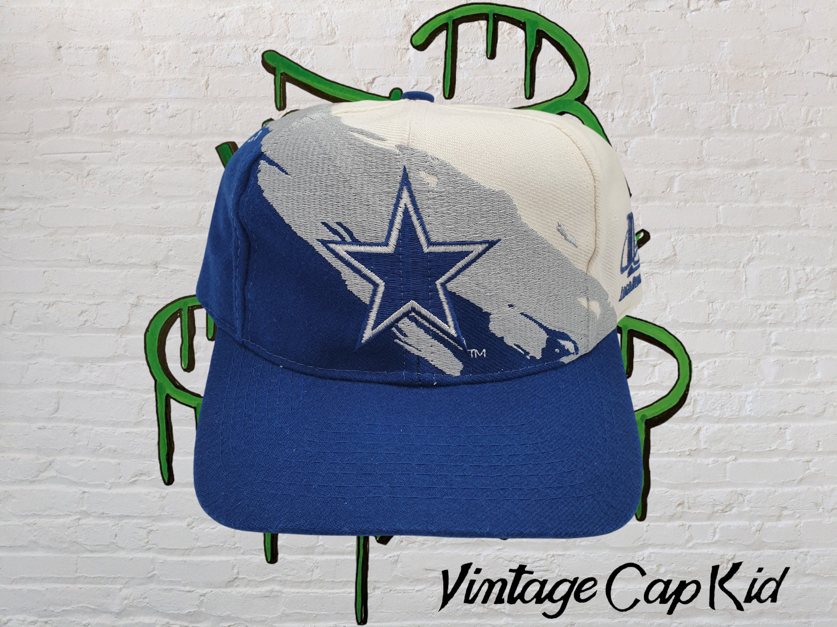 Dallas Cowboys Rare Vintage Logo Athletic White Splash