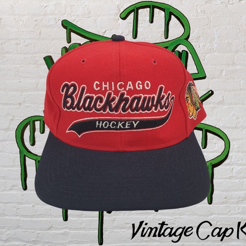 Chicago Blackhwaks vintage Starter on sale Snapback Hat Cap 100 % Wool 90s NHL