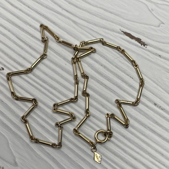 Vintage Signed Sarah Coventry Gold tone Chain Nec… - image 8