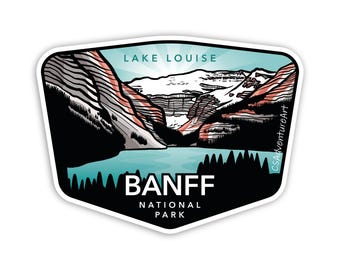 Lake Louise Sticker: Banff National Park Waterproof Vinyl Travel Decal