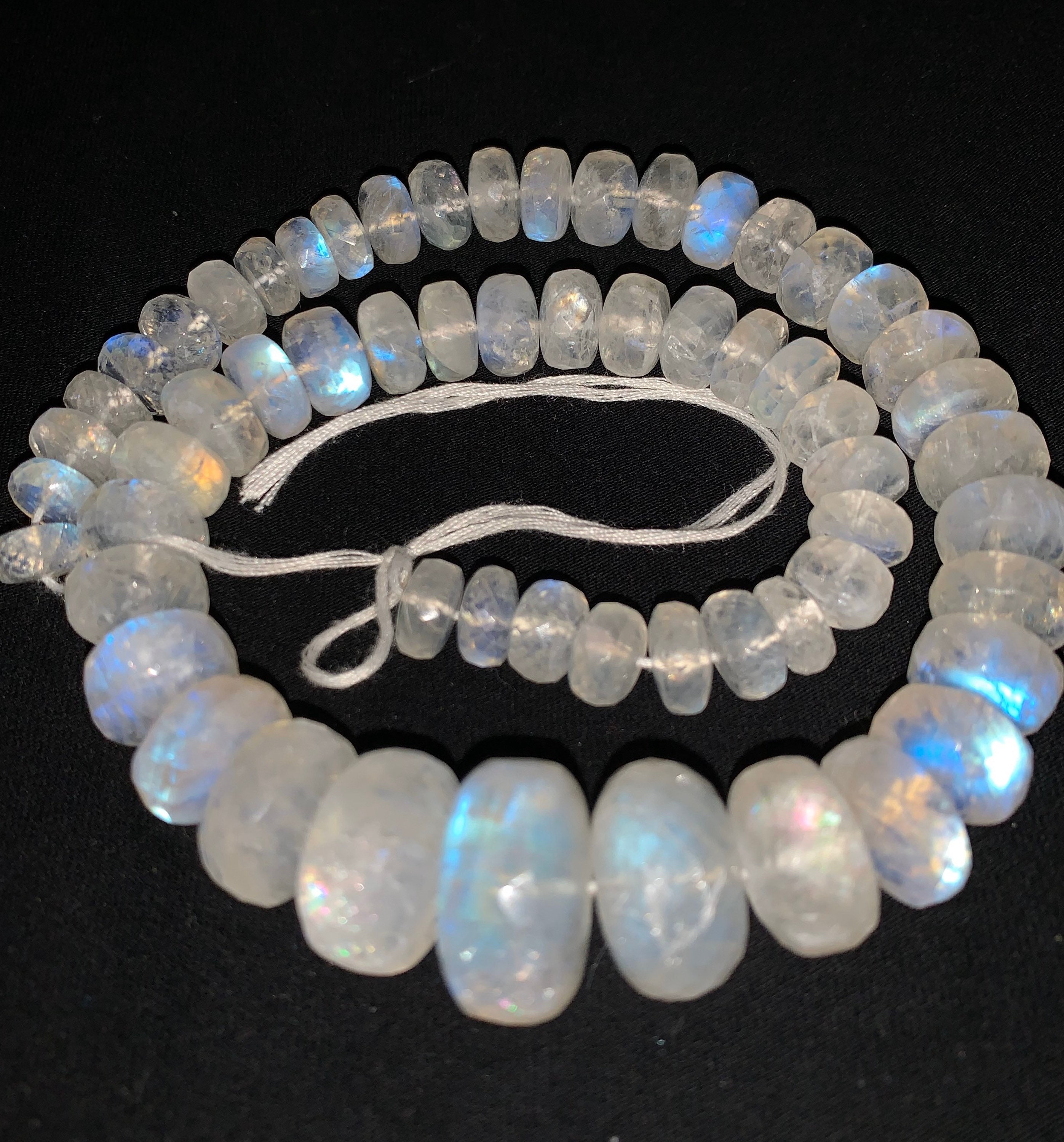 Large Faceted Rainbow Moonstone Beads 425 carats 18.5mm Sri Etsy