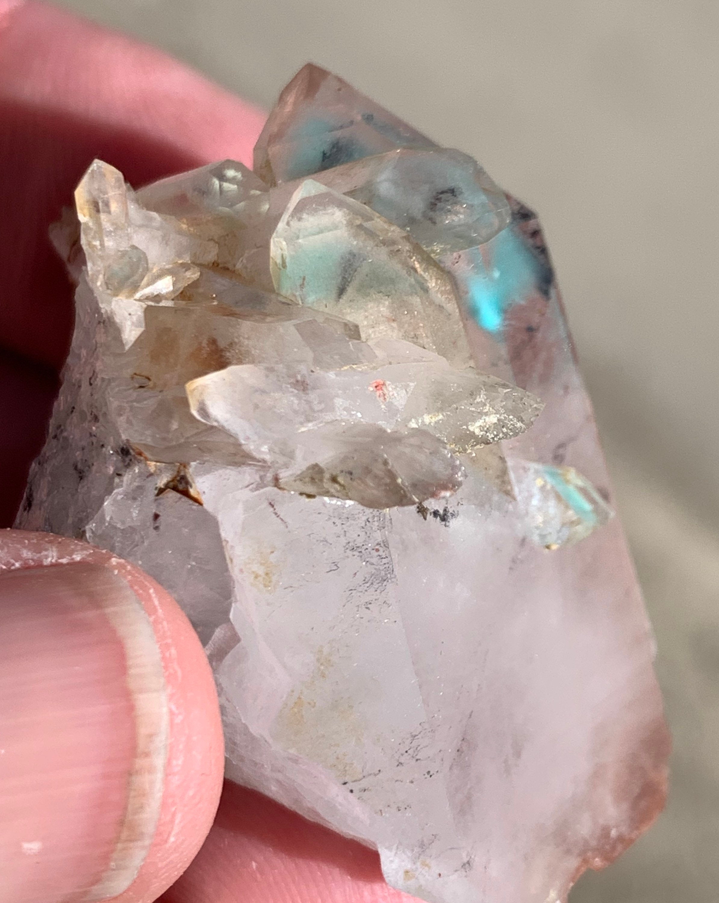 Ajoite Quartz Crystal Cluster Messina Mine 32.1 grams Etsy