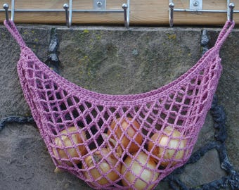 Boho Fruit Hammock: Crochet Produce Storage (Pocket US)
