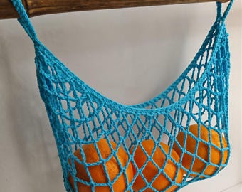 Crochet Banana Holder for Counter: Kitchen Produce Hammock (Pocket US)