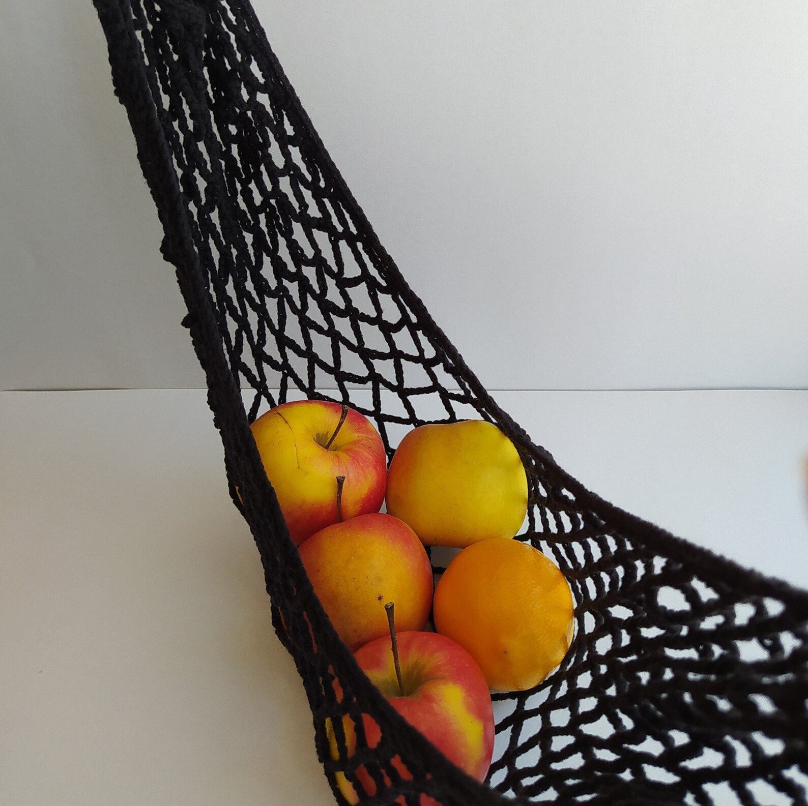 Banana Holder Fruit Basket Hammock Under Cupboard Hanging Food Etsy