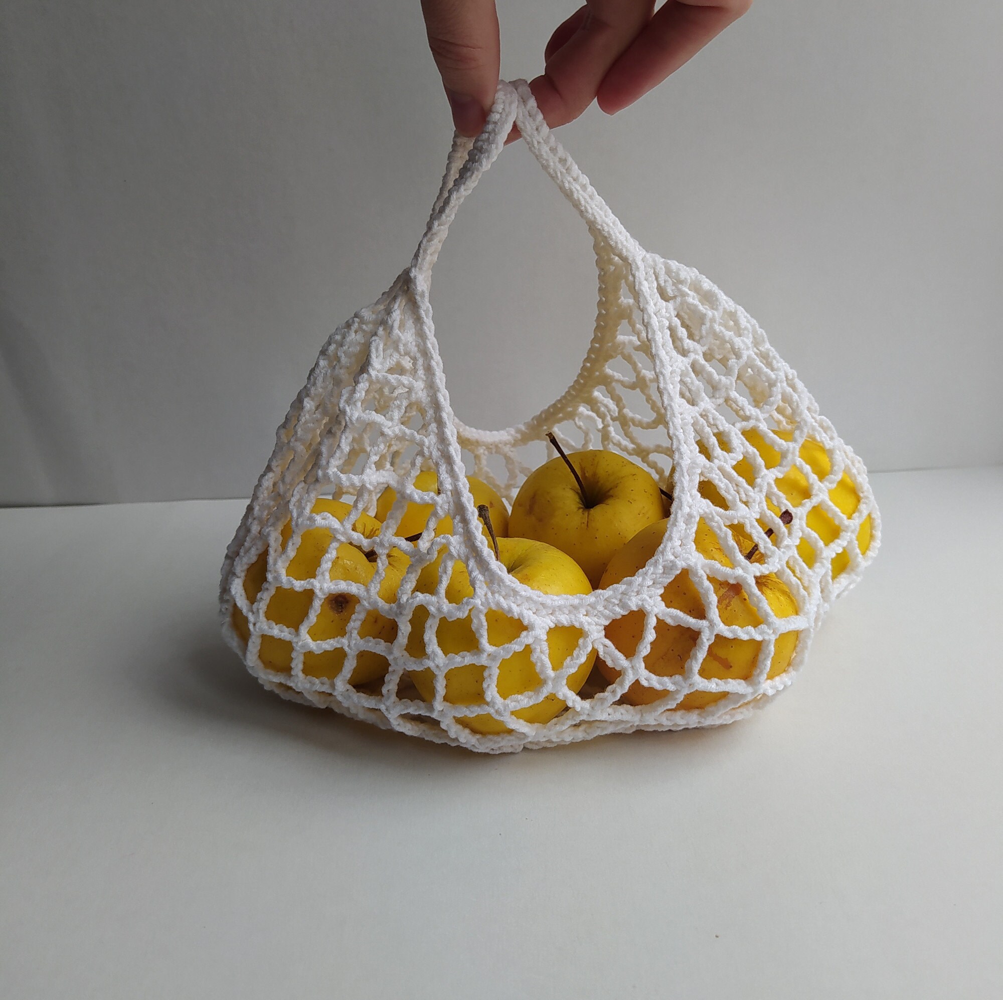 Hanging Fruit Basket Hammock Kitchen Storage Fruits And Etsy.de
