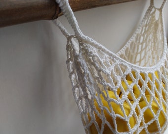 Hanging Fruit Hammock: Crochet Kitchen Storage (Pocket US)