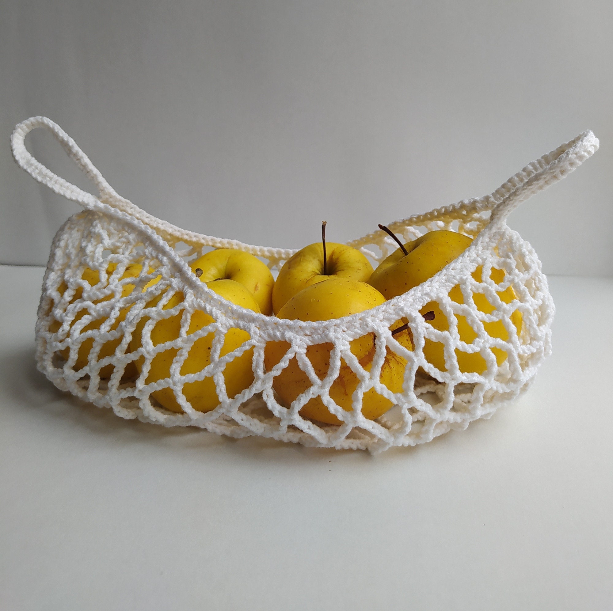 Hanging Fruit Basket Hammock Kitchen Storage Fruits And Etsy.de