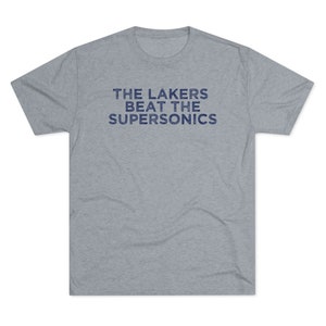 The Lakers Beat The Supersonics Ice Cube Lyrics Vintage Soft T-Shirt