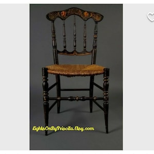 19 C. Early HITCHCOCK Chair | Antique Furniture | Chairs | Fancy Painted Hitchcock Chair | Rare Furniture | 1800&#39;s | Federal Era