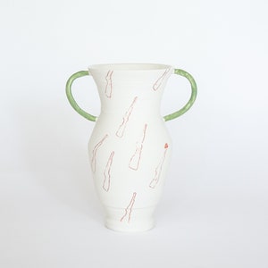 Handmade porcelain vase