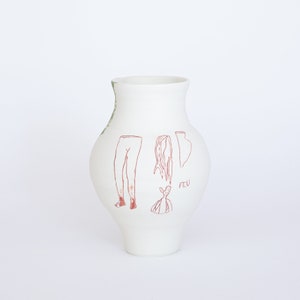 Handmade porcelain vase