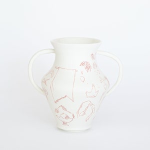 Handmade porcelain vase