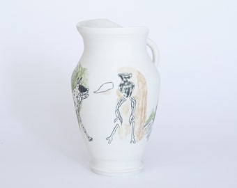 Handmade porcelain vase
