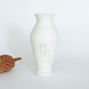 Handmade porcelain vase