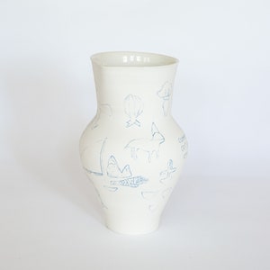 Handmade porcelain vase