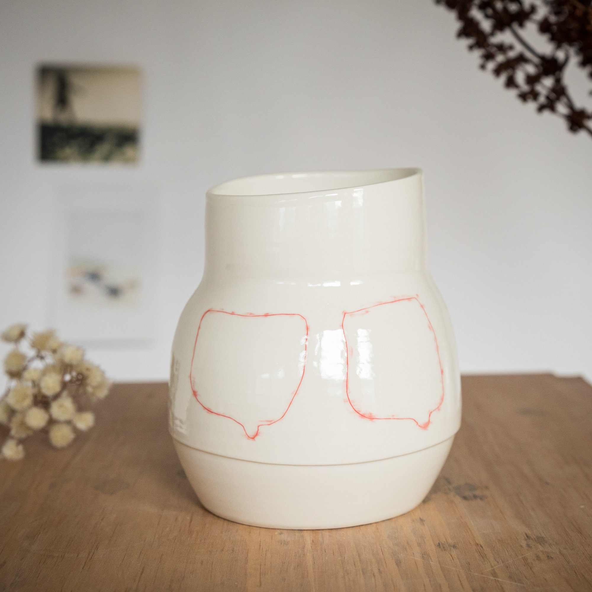 Vase en Porcelaine Fait Main