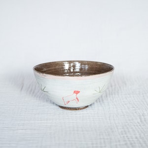 Large handcrafted ceramic bowl