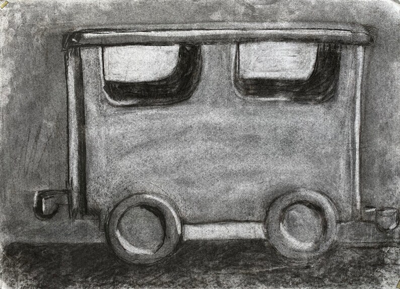 baby t CHARCOAL DRAWING