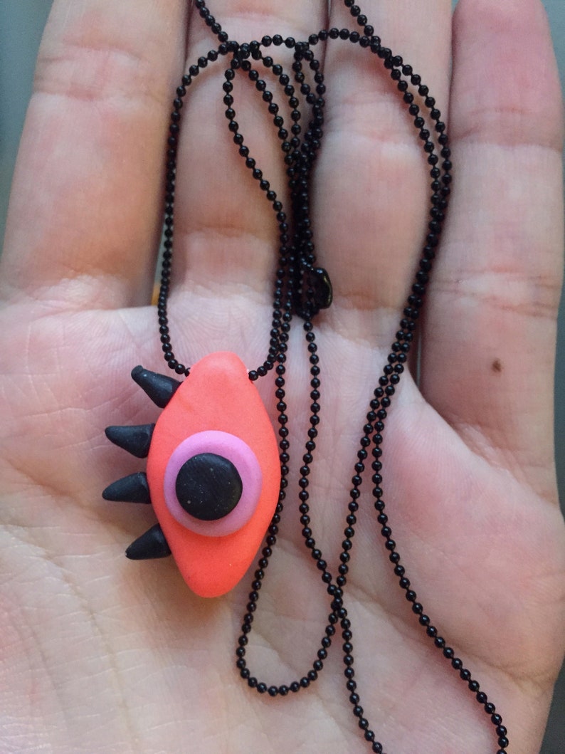 NAZAR polymer necklace , evil eye image 6