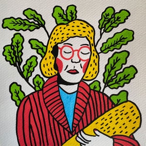 LOG LADY posca desenho