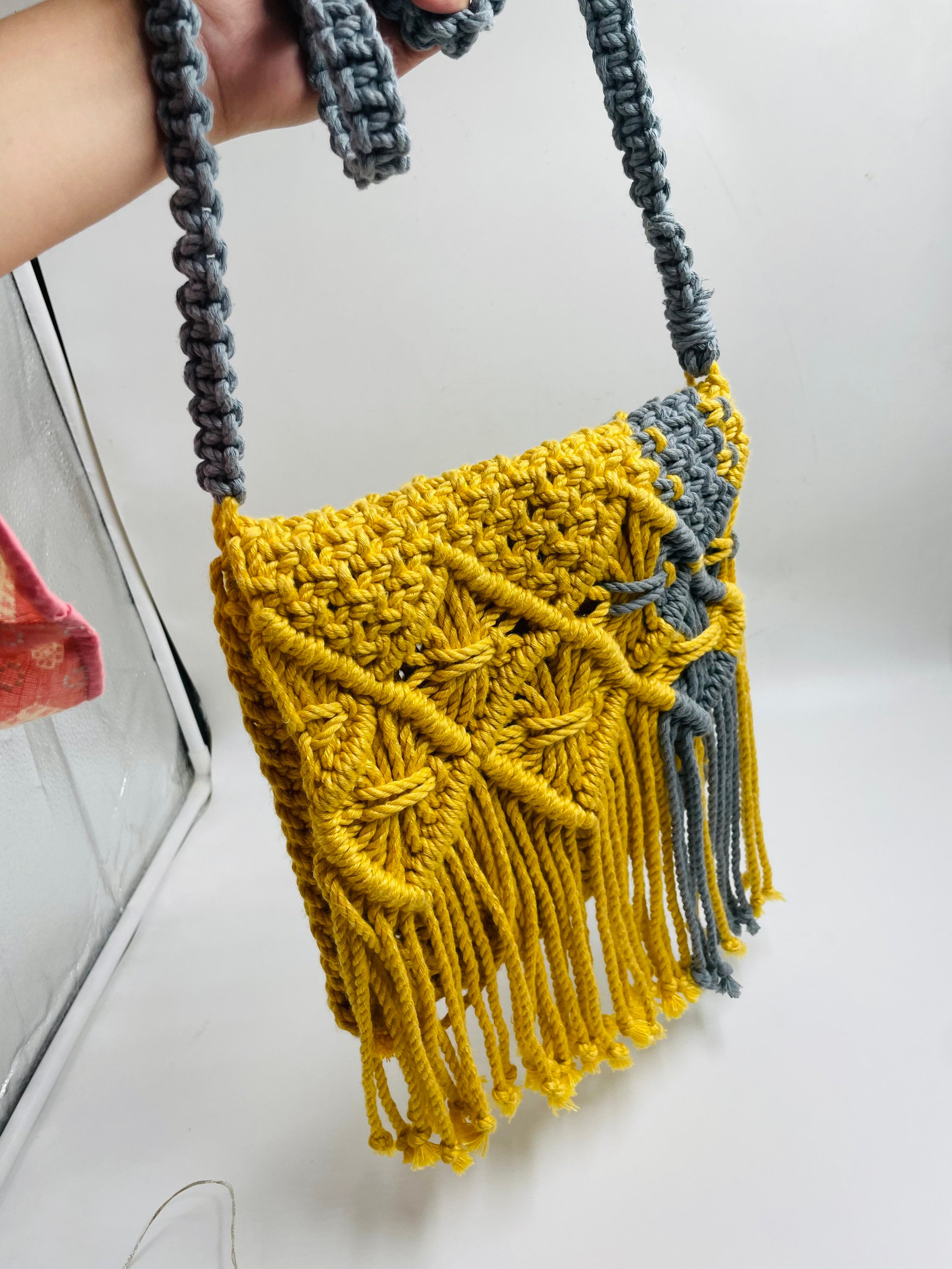 Macrame Bag / Macrame Shoulder Bag / Macrame Purse / Macrame Crossbody /  Woven Handbag / Handmade Women Macrame Bag /tassel Macrame Bag - Etsy