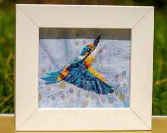 Stickrahmen Eisvogel zum Sticken