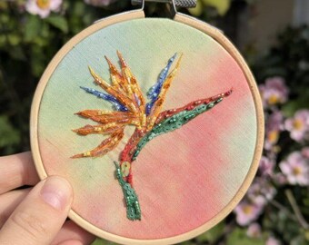 Paradiesvogel Mini-Creolen