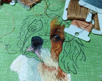 Tierportrait - Handstickerei - CATS & DOGS ONLY