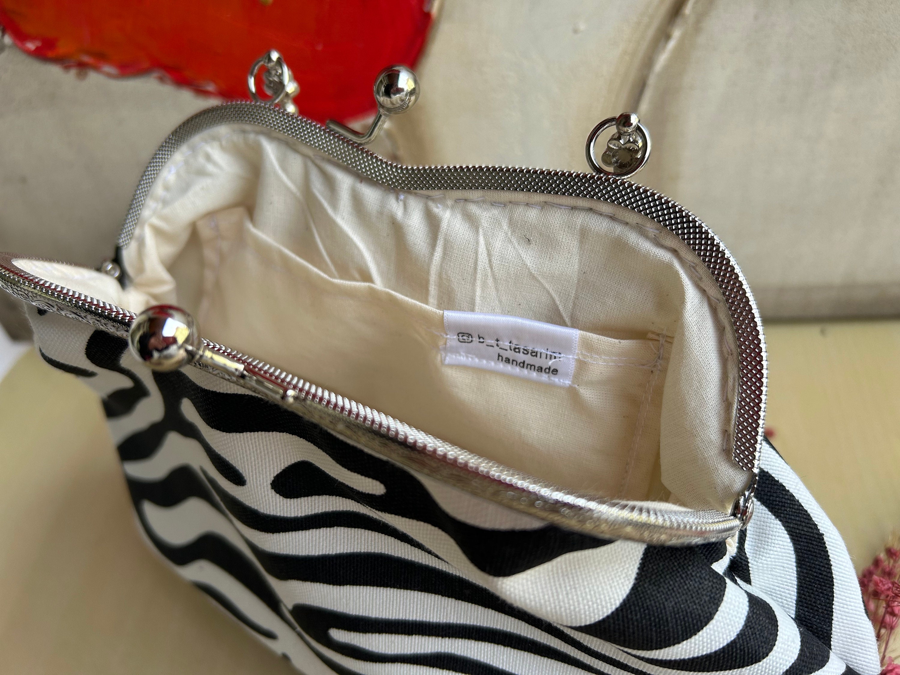 Zebra Hand Bag Clip on Bag Zebra Bag Gift for Womens Day Etsy