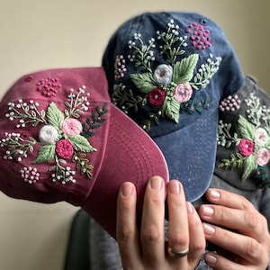 Hand Embroidered Baseball Cap