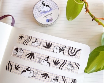 Frosch Zauberer Washi Tape | Froschtape | Kawaii Briefpapier | Kawaii Washi Tape | Niedliches Washi Tape