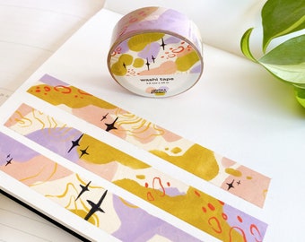 Buntes Muster Washi Tape | Kawaii Briefpapier | Kawaii Washi Tape | Süßes Washi Tape