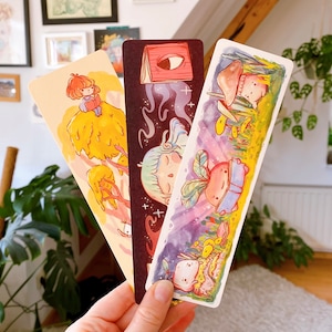 Bookmark Set of 3 | Witch Bookmark | Forest Friends Bookmark | Reading Tree Bookmark