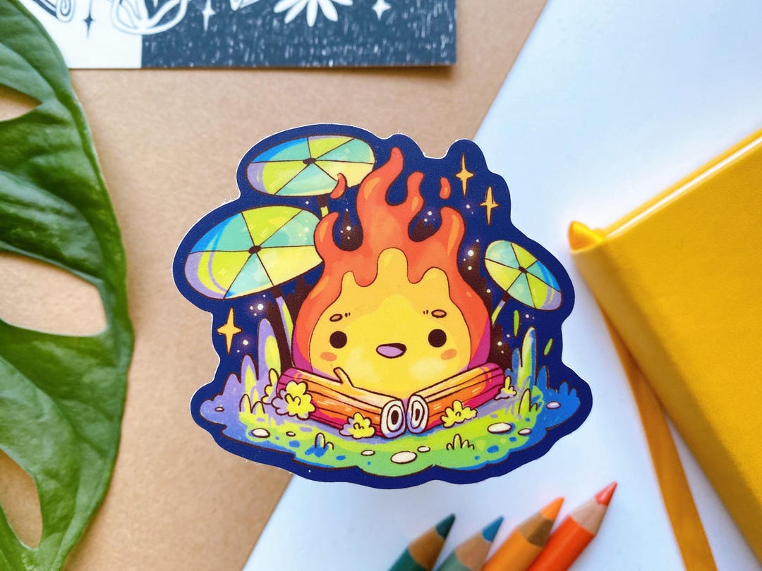 Campfire Sticker | Matte Vinyl Sticker | Laptop Sticker | Durable High ...