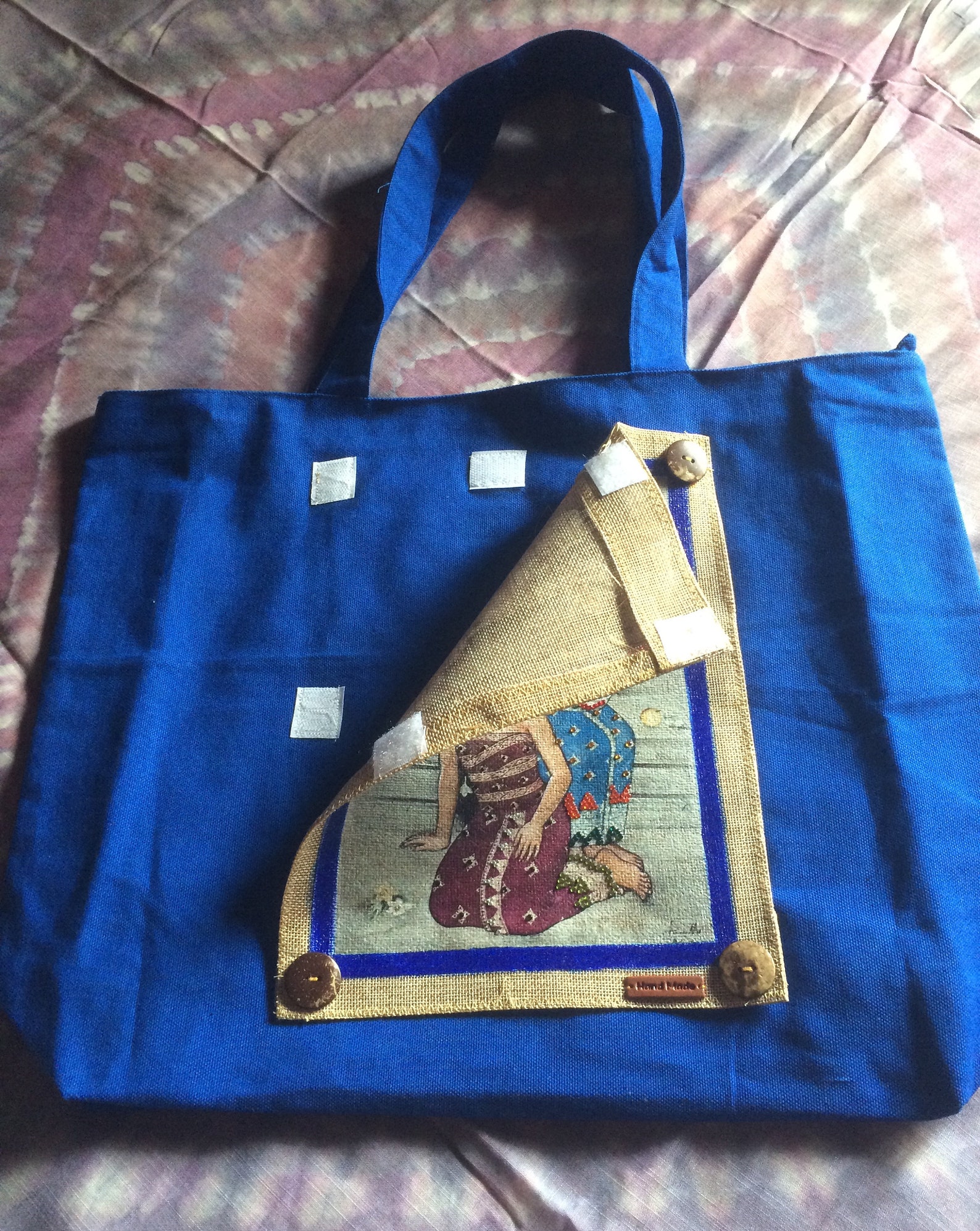 Bag decoupage arutala handmade canvas tote bags by Irene Etsy