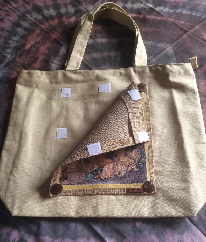 Bag decoupage arutala handmade canvas tote bags by Irene Etsy